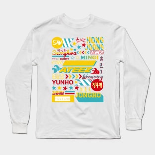 ATEEZ Collage Long Sleeve T-Shirt